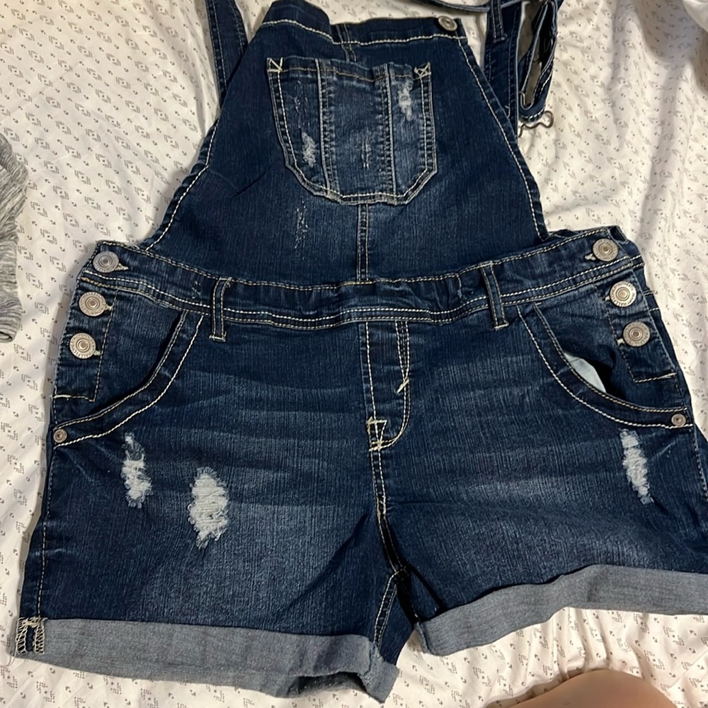 Bib overall shorts
